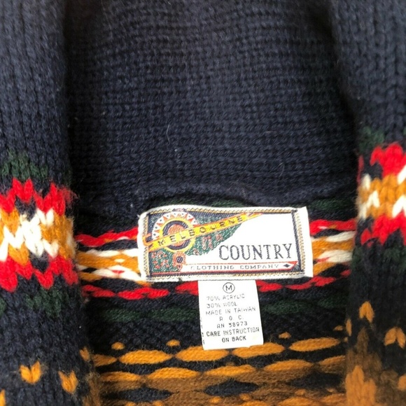 VTG Melbourne Country Stripe Pattern Wool Blend - Picture 2 of 5